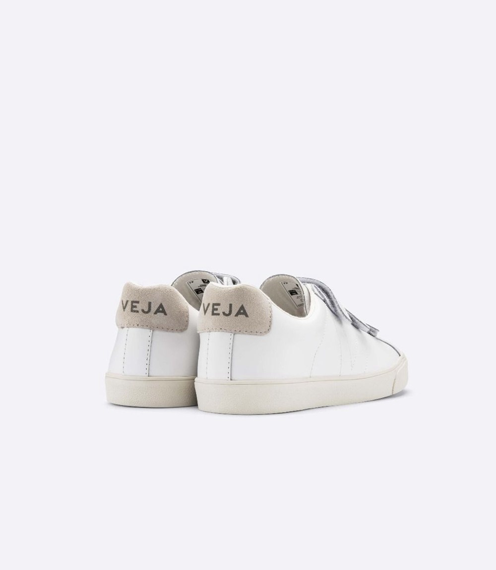 Veja Trainers Mens White - 3-lock Leather - QEJG-18645